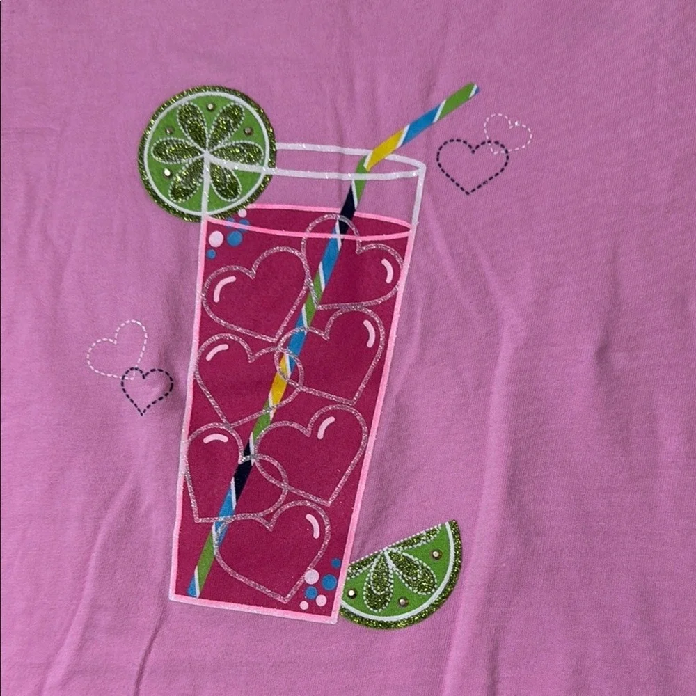 Circo Pink Purple Green and Blue‎ SSTees Vibrant Graphic Design (4) Size 14/16)